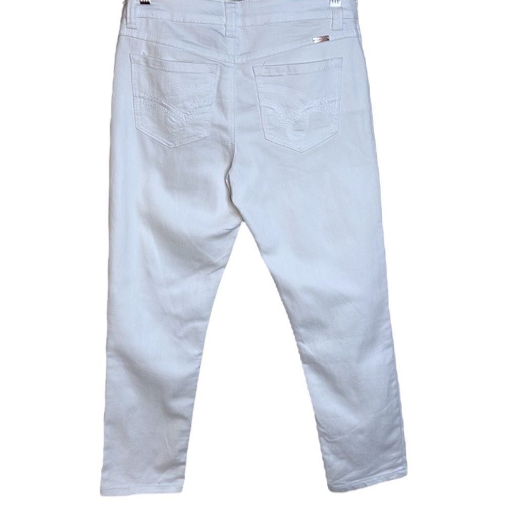 INC Denim Skinny Leg Regular Fit Crop, Women’s Size 4/27, White Jeans, Low Rise - Picture 3 of 6